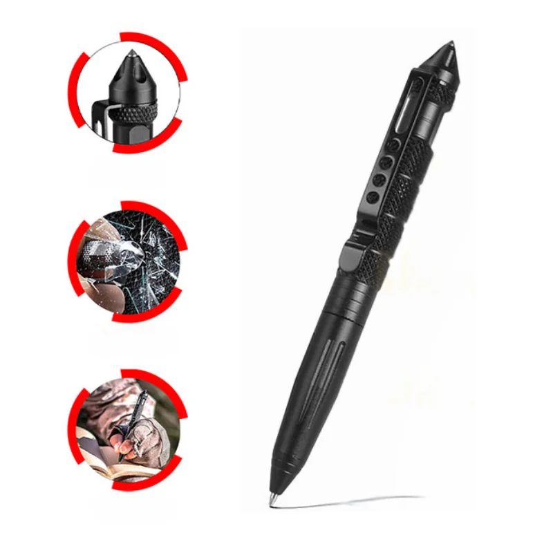 Pen Tactical Glass - Stylo tactique multifonction, outil de survie