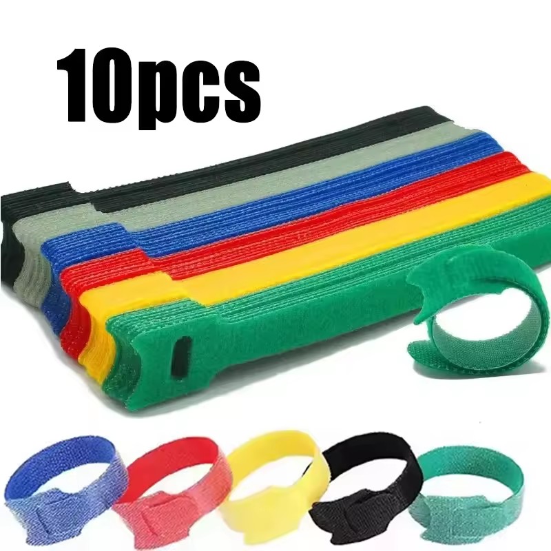 Gear Tie Reusable - 10-50 pièces Sangles de fixation multi-usages,