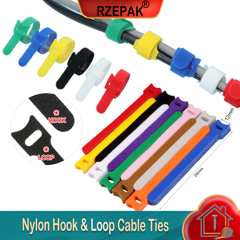 Gear Tie Reusable - Attaches de câble en nylon 12x200mm,