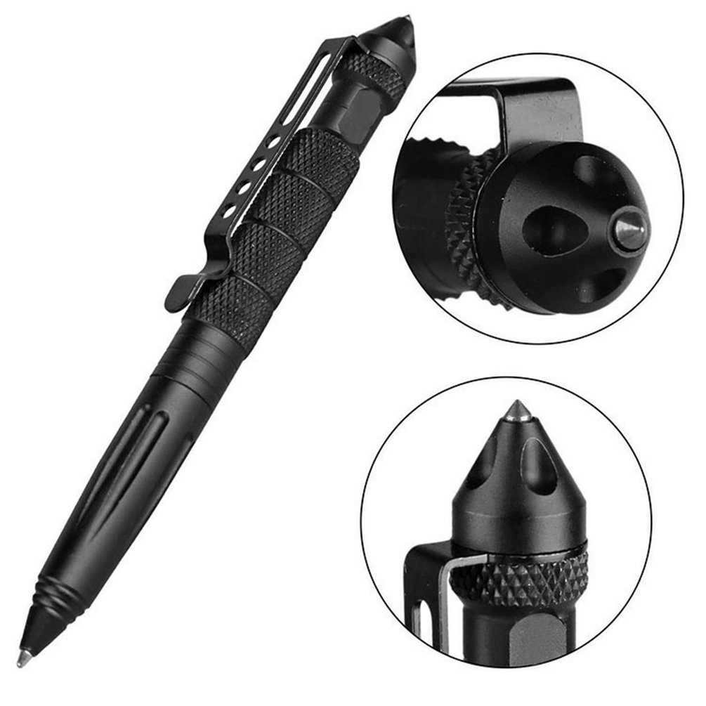 Pen Tactical Glass - Stylo tactique militaire en métal de