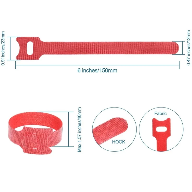 10-50 pièces Sangles de fixati - Gear Tie Reusable avis et prix