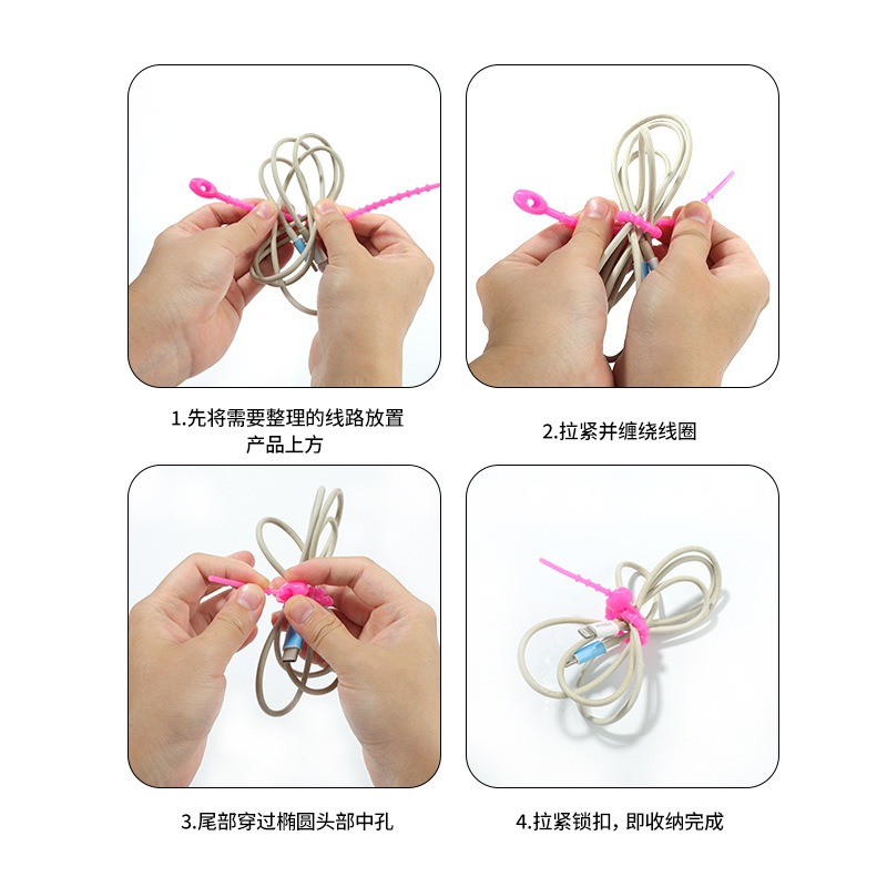 Lot de 5 sangles de fixation m - Cable Winder Keychain avis et prix